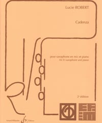 【EFM1784】ロベール：カデンツァ（アルトサクソフォン＆ピアノ）