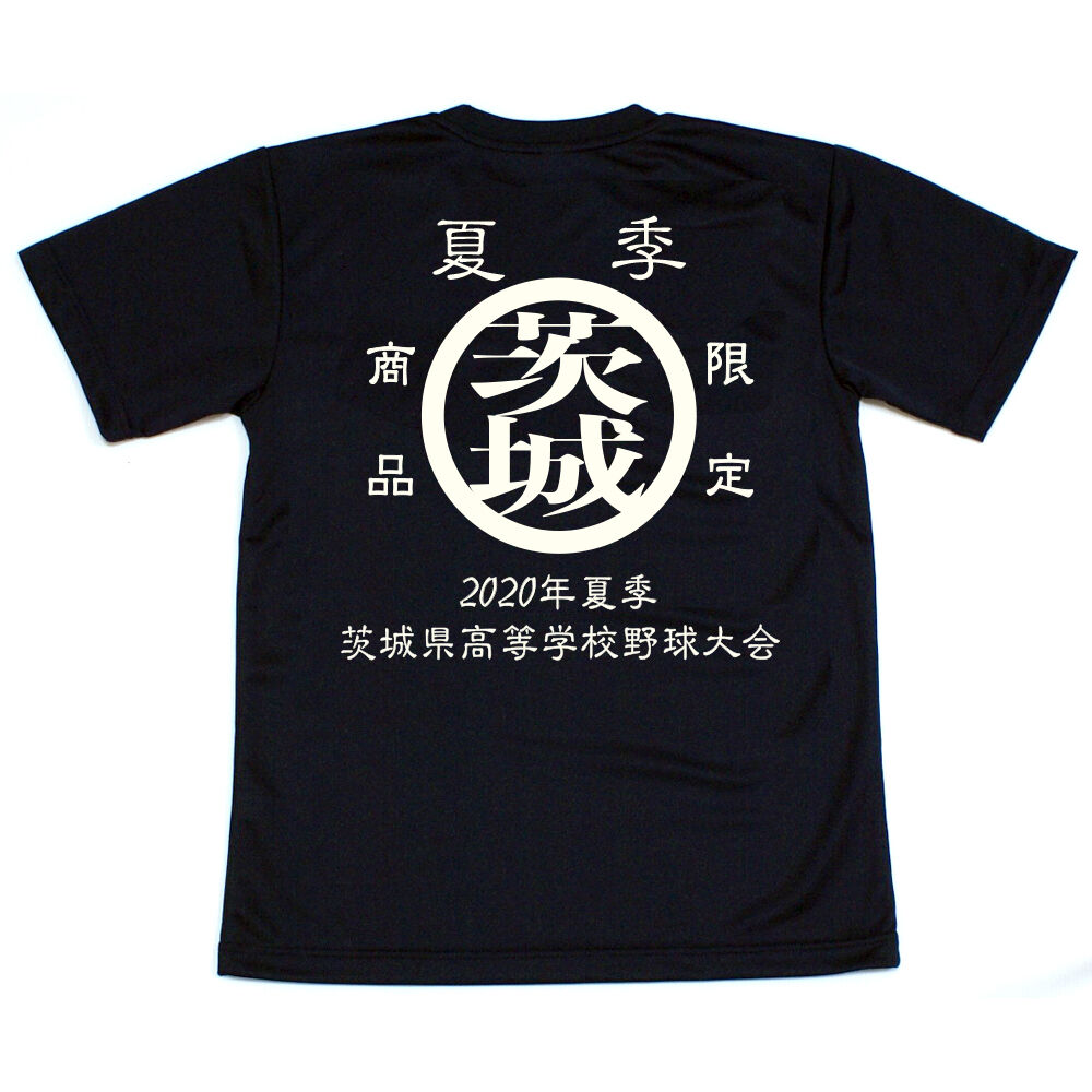 2020年夏季茨城県高等学校野球大会 Tシャツ ドライメッシュ 前身には