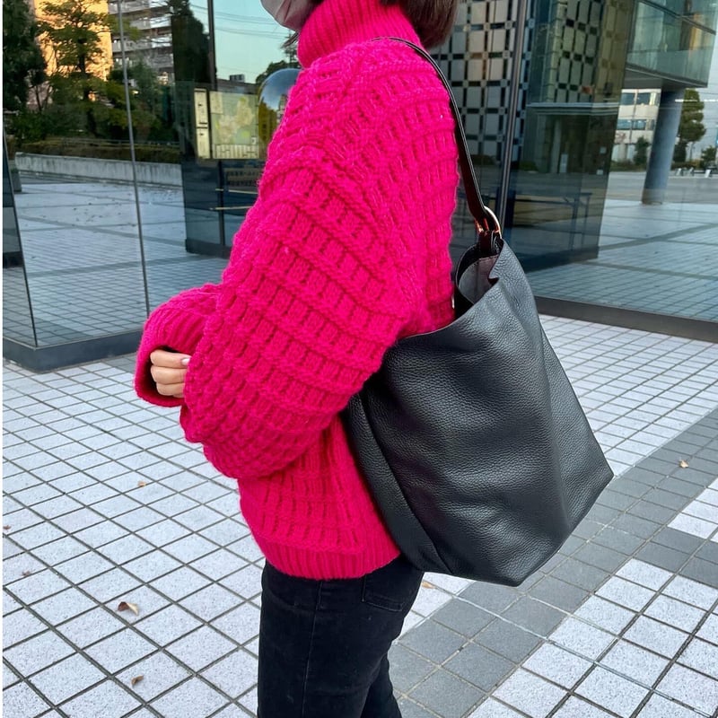 kina one handle bag kuro ワンハンドルバッグ　ブラック