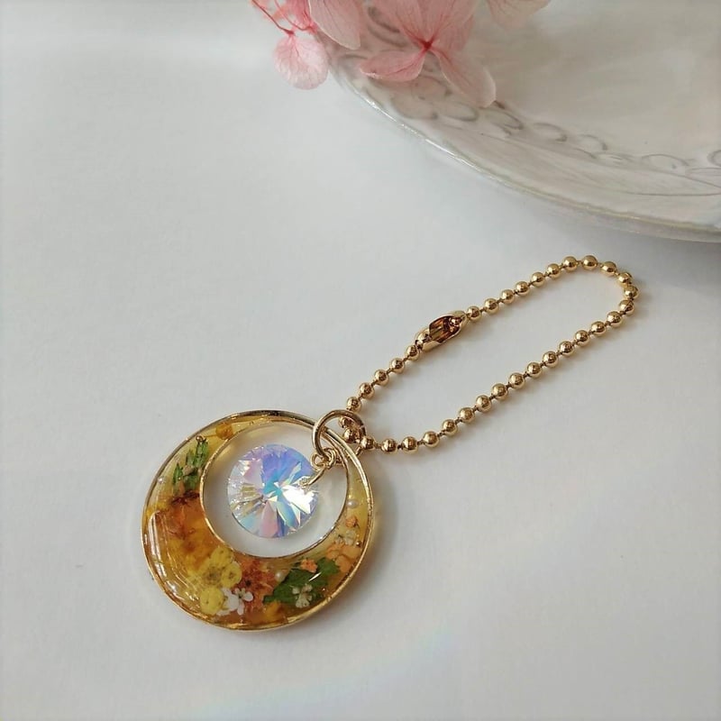レジンのバッグチャーム(イエロー)＠ハンドメイド | Primrose Shop