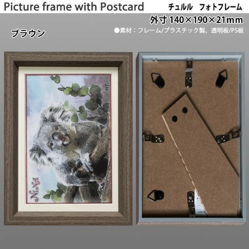 コアラ　メモリーセット コアラ 額入りポストカード Nina #064 | コアラの森