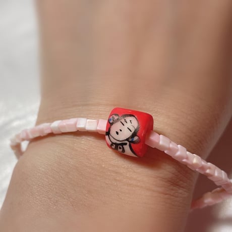 クイーンコンクシェルカメオストラップバッグチャーム