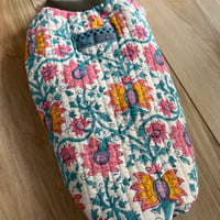 完成品　インド綿キルトの短丈ベスト
