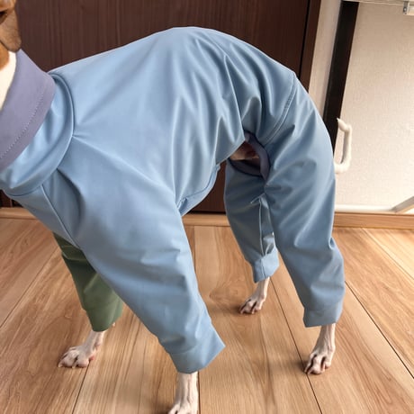 撥水ストレッチロンパース　モスグリーン