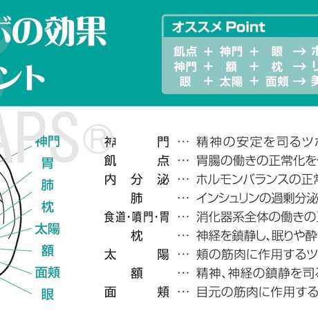 【スワロフスキー・クリスタル】電流耳つぼシール（１ペア）