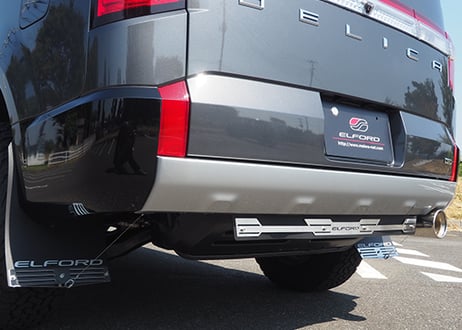 デリカD:5後期車用☆マッドフラップ（レッド）☆エルフォード☆ELFORD☆