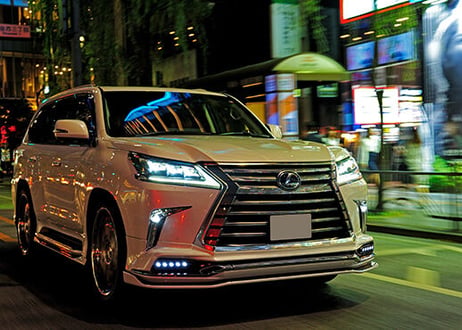 ＬＥＸＵＳ　ＬＸ５７０・モデリスタ製フロントスポイラー装着車用ＬＥＤデイランプパネル　塗装済み品