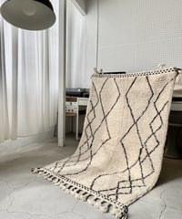 Zanafi Navy Moroccan rug【ザナフィ ネイビーモロッカンラグ】 | Sa