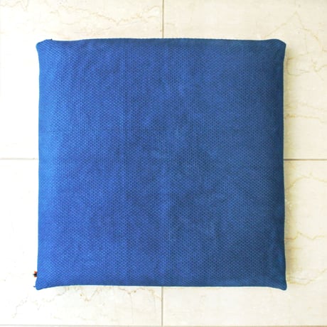 藍の草木染 L 45cmサイズ 刺子綿厚手 座布団