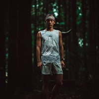 Race Sleeveless Shirt #3 Suminagashi