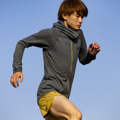 Race Fullzip Hoodie #1 Heather Grey/Inaho Gold