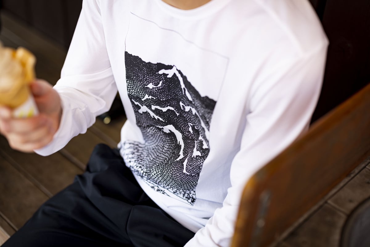 Graphic Long Sleeve Shirt #1 White | Ruy