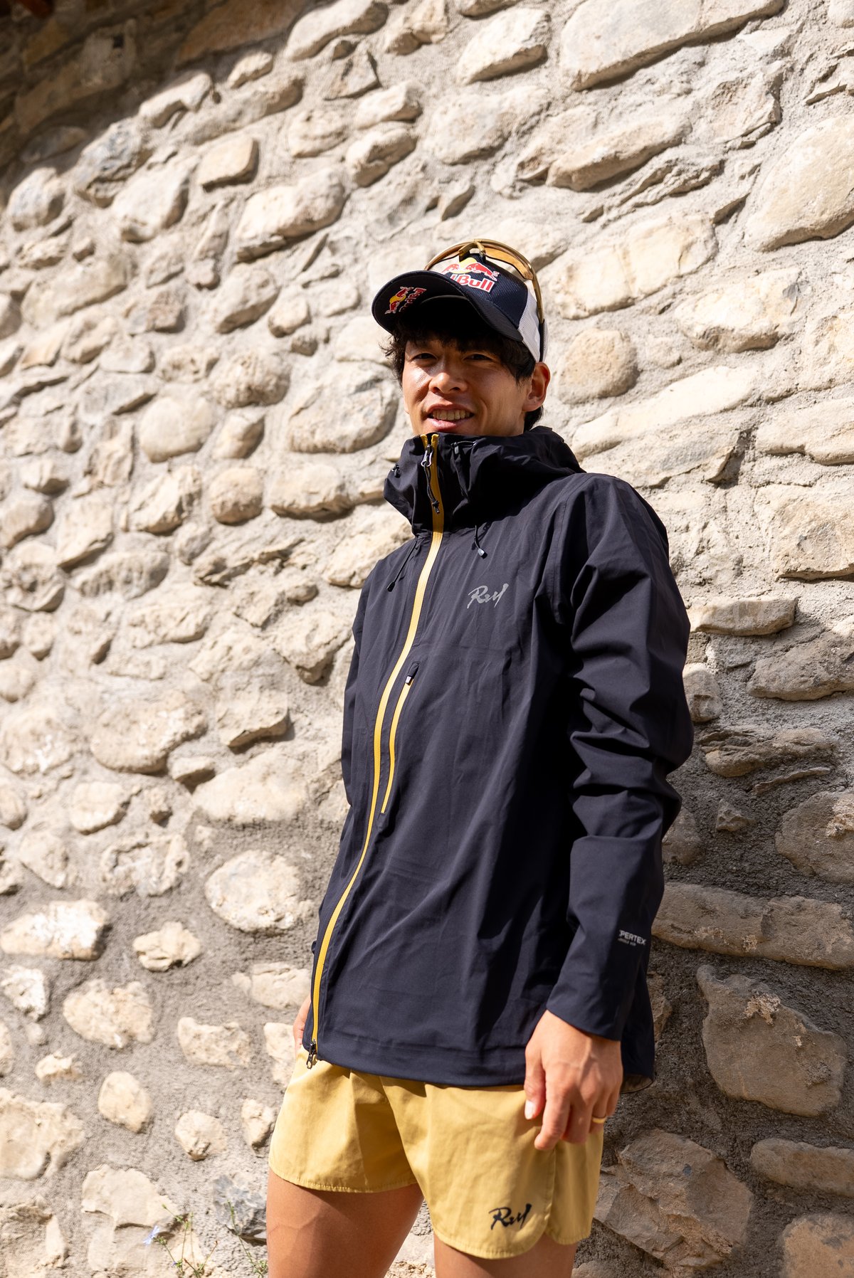 PERTEX® SHIELD AIR Hawk Jacket Black×Inaho Gold
