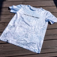 "THE SKY IS THE LIMIT" T Shirt #1 Suminagashi