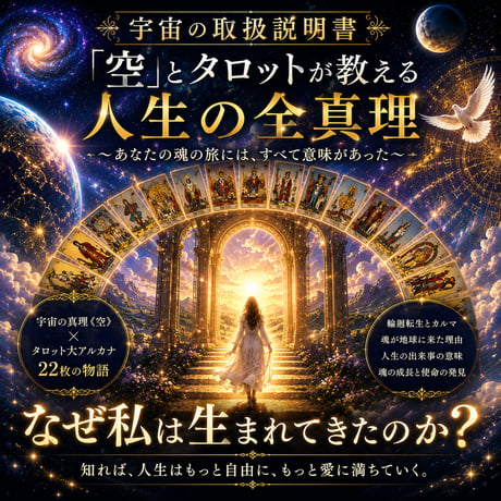 【宇宙の取扱説明書】 「空」とタロットが教える人生の全真理　宇宙の真理《空》×タロット大アルカ 『空』の大冒険！スタンダードプラン