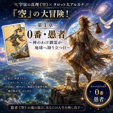 【宇宙の取扱説明書】 「空」とタロットが教える人生の全真理　宇宙の真理《空》×タロット大アルカ 『空』の大冒険！スタンダードプラン