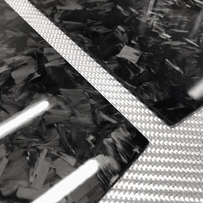 CV系 デリカD:5【リアルカーボン／綾織りブラック】ピラーガーニッシュ