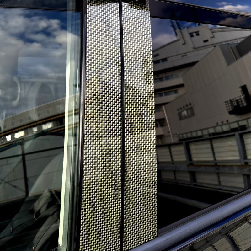 CV系 デリカD:5【リアルカーボンケブラー】ピラーガーニッシュ