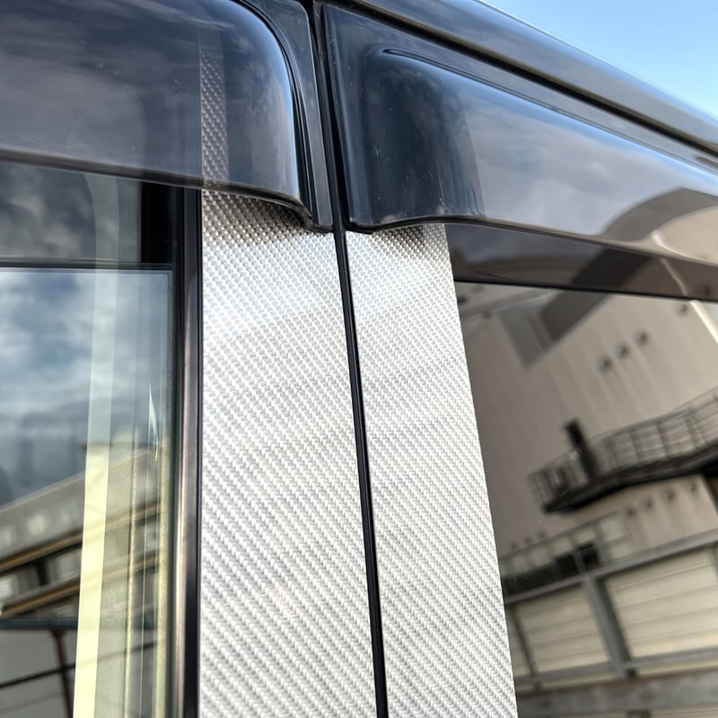 C26系 セレナ【リアルカーボン／綾織りブラック】ピラーガーニッシュ