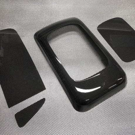 200系 ハイエース/ワイド車用【リアルカーボン／平織り】コンソールカバー 4P