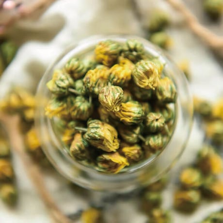 菊花茶 120g  解熱効果 高血圧予防 夏バテ解消 のぼせ 慢性肝炎 眼精疲労 解毒 消炎などに 中国茶館 長寿薬膳堂