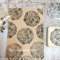 ヒョウタンのスタンプ　取っ手つき　手彫り　年賀にもいけます！