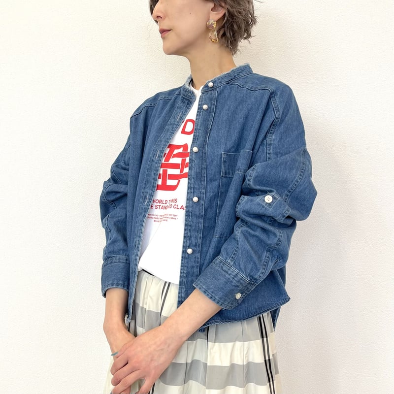 2/27インスタライブ BLANC basque (ブランバスク) パールボタンデニム