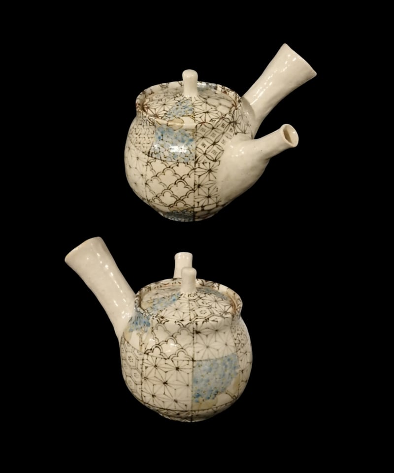 ☆川合敦子青あじさい茶器セット | 陶磁器たきぐち