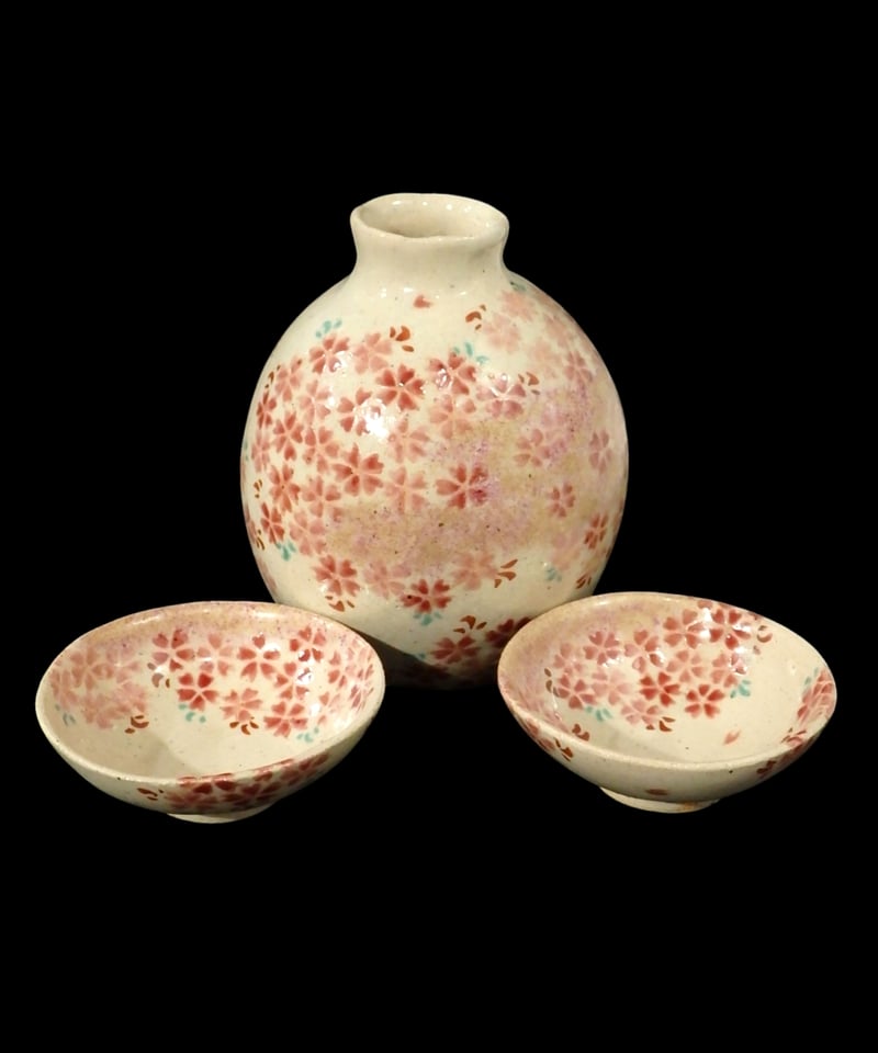 ☆滝口光石霞桜酒器セット | 陶磁器たきぐち
