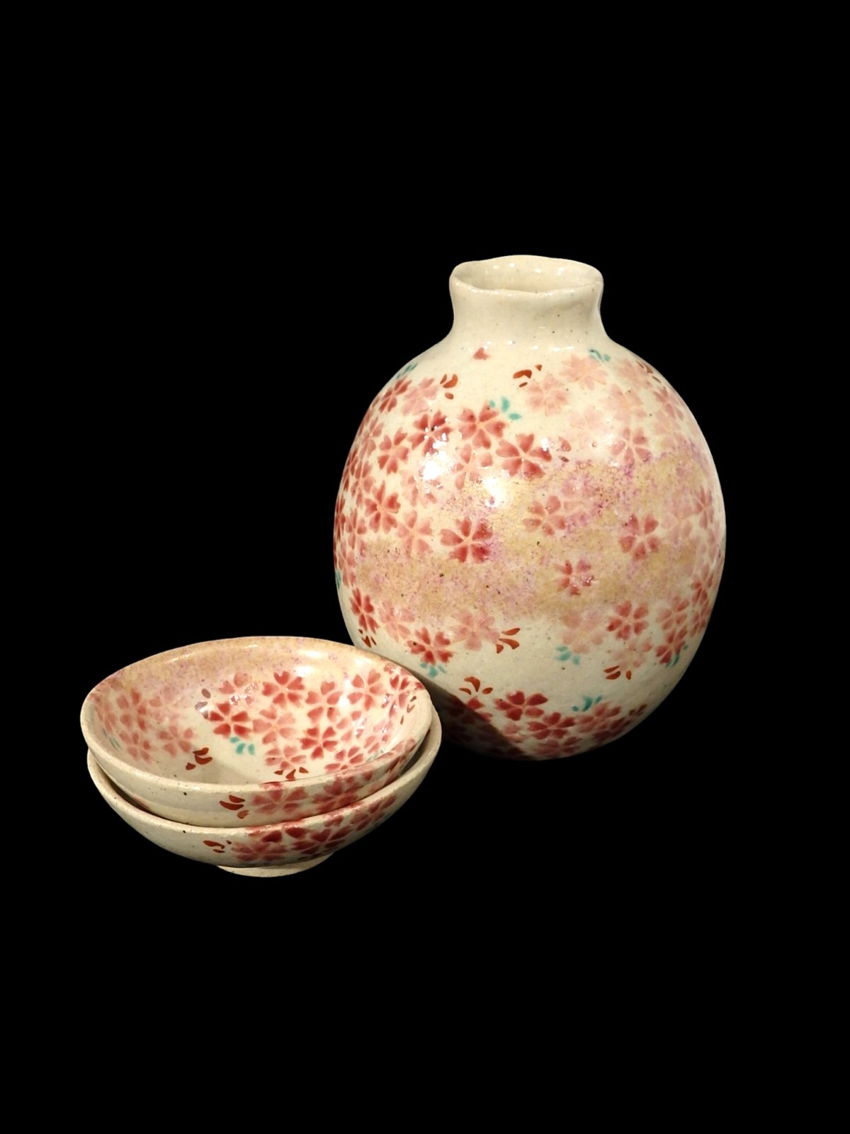 ☆滝口光石霞桜酒器セット | 陶磁器たきぐち