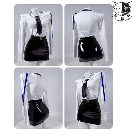 勝利の女神二ケ エマ秘書スーツコスプレ6点セット NIKKE秘書風コスプレ【里世界】NO.211
