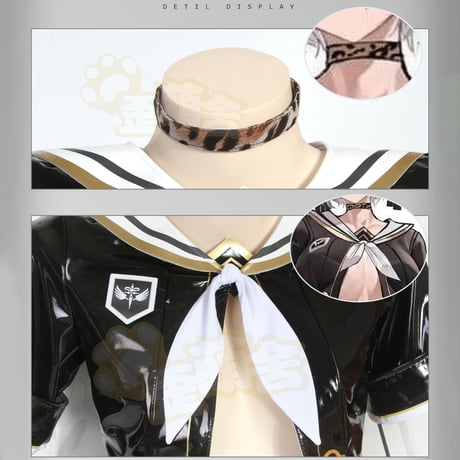 『ニーア オートマタ』ヨルハ二号B型女子高生エナメルJKコスプレ8点セット 2B制服【歪萌舍】 NO.207