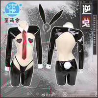 セクシーエナメル逆バニーコスプレ8点セット 男性版【歪萌舍】NO.406