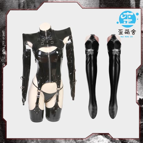 暗黒王朝 セクシーなエナメルバトルスーツコスプレ【歪萌舍】NO.395