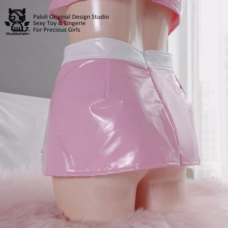 甘くてセクシーなエナメルセパレートナースコスプレ ピンク【paloli】NO.391
