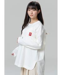 オーガニックコットン　ロンT：WHITE