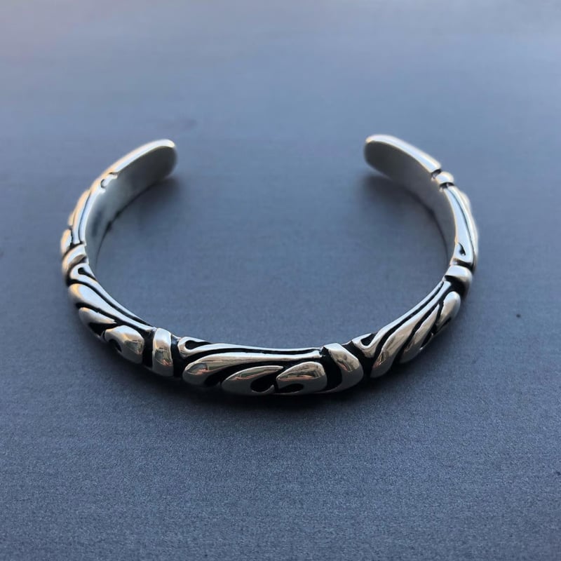 SILVER925 TRIBAL DESIGN BANGLE/シルバー/バングル tribal