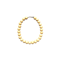 wood beads necklace natural