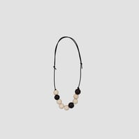 NEW wood beads  minimal necklace(ネックレス)