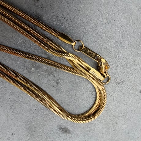 K18 gold narrow necklace(ネックレス)