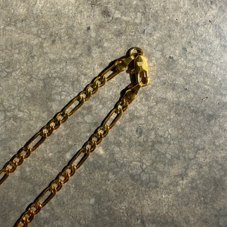 GOLD Figaro narrow bless (ブレスレット)