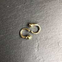 silver925 ゴールド加工　designピアス