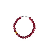 wood beads wine neck (short)
