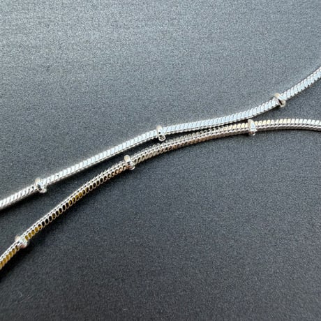 snake chain dot necklace(ネックレス)