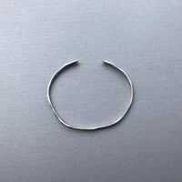 natural silver bangle