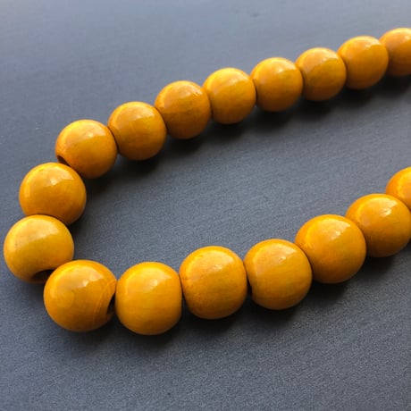 wood beads lime neck (long)