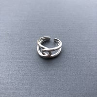 silver cross  ring