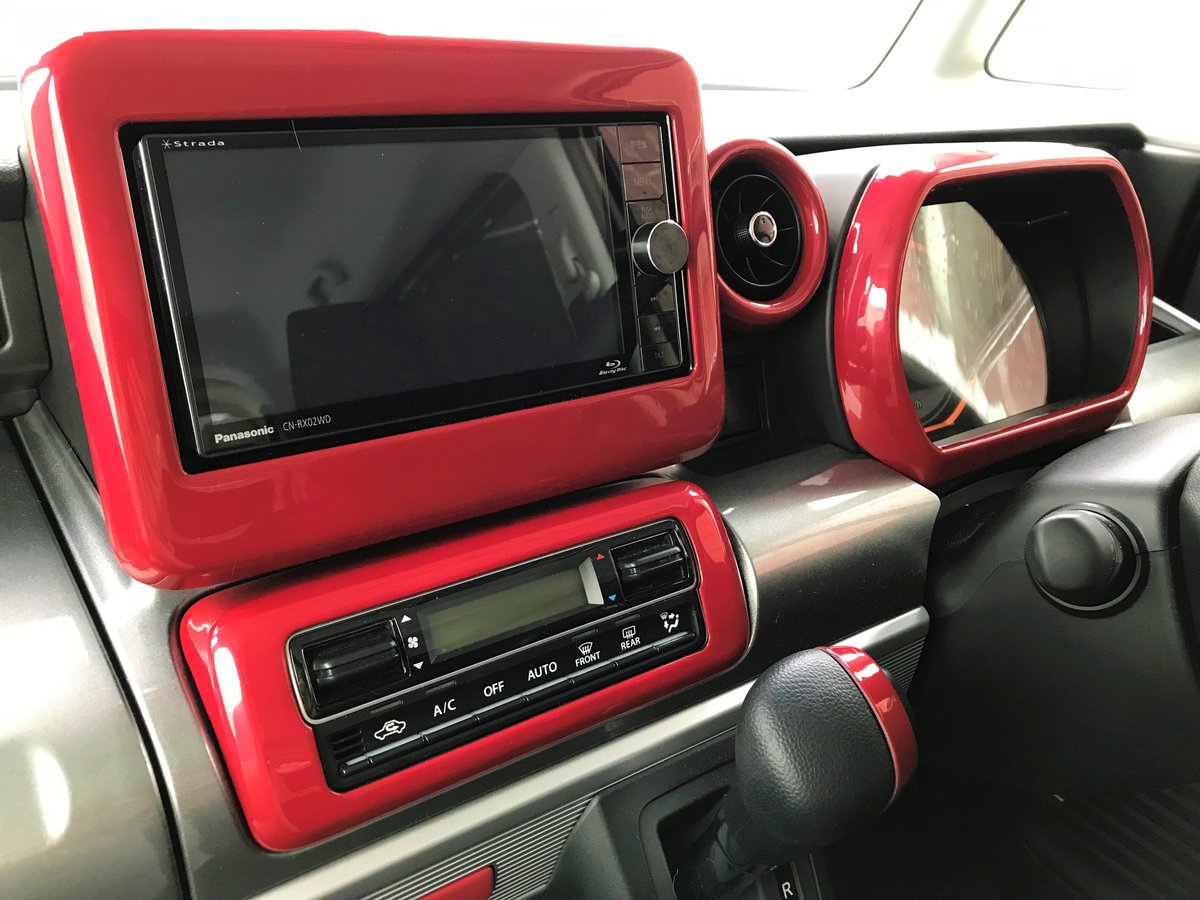 R2 スペーシア MK53S インテリアパネル3点セット 88062 スペーシア（MK53S ）インテリアパネル3点セット（7インチモニター用