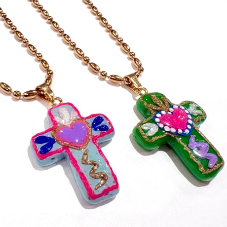 GOLD MEXICAN CROSS PENDANT