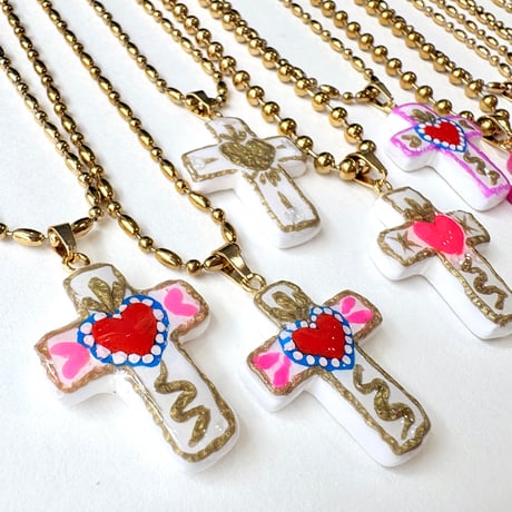 GOLD MEXICAN CROSS PENDANT